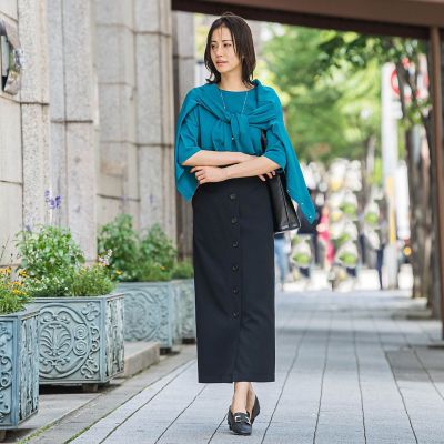 ナローシルエットチノスカート≪洗濯機で洗える≫ | LAUTREAMONT