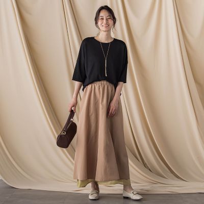 ダブルスタンダードクロージング エッセンシャル リバーシブル シアー スカート DSC ダブルスタンダードクロージング DOUBLE STANDARD CLOTHING Rip
