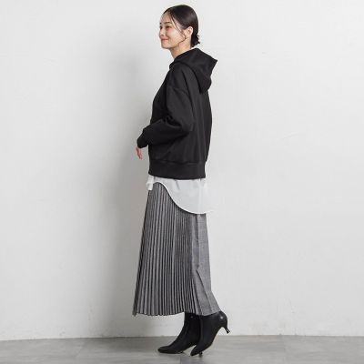 アシンメトリーコンビプリーツスカート | LAUTREAMONT (Women)/ロート
