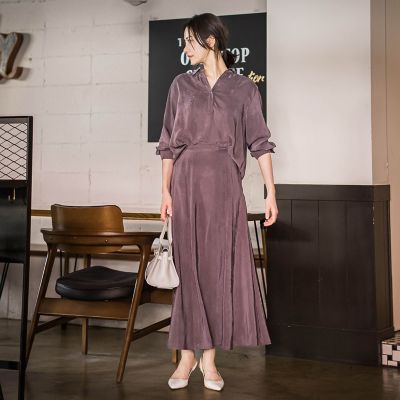 LAUTREAMONT (Women)/ロートレアモン エアリースエード調フレアスカート&#8810;洗濯機で洗える&#8811; 10ブラウン ロングスカート【三越伊勢丹/公式】