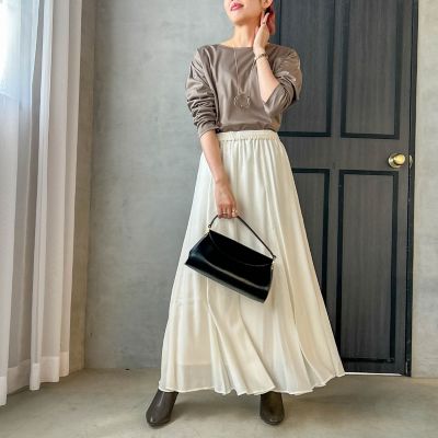 ＜LAUTREAMONT (Women)＞【ＷＥＢ限定】カルゼフレアスカート