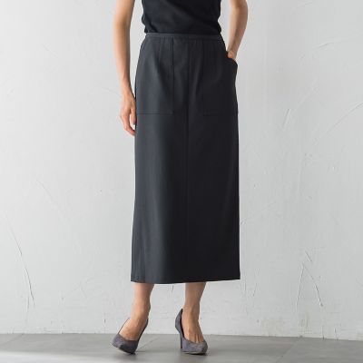 極美品✨ロートレアモン 近年モデル スカート スーツ チャコールグレー 36 S WEB＆一部店舗限定】イレギュラーシャーリングスカート