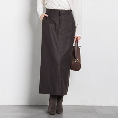 LAUTREAMONT (Women)/ロートレアモン シックツィードツイルスカート 10ブラウン ロングスカート【三越伊勢丹/公式】