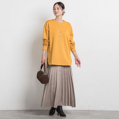レザーライクサテンプリーツスカート≪洗える≫ | LAUTREAMONT (Women