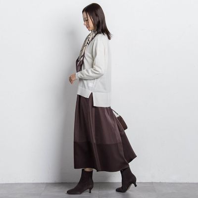 素材切り替えオーガンジースカート | LAUTREAMONT (Women)/ロート