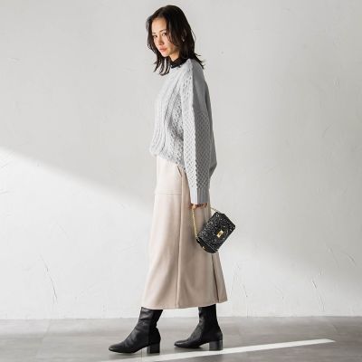 WEB限定】フェイクスエードナロースカート≪セットアップ対応