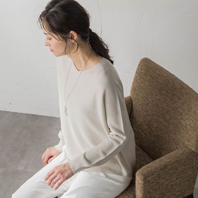 カタログ掲載】【洗えるニット】ホールガーメントニットプル