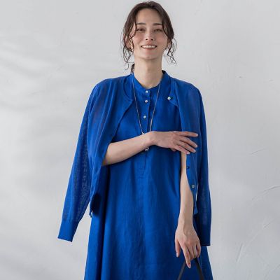 ＜LAUTREAMONT (Women)＞【カタログ掲載】シアークルーネックカーディガン≪洗える≫