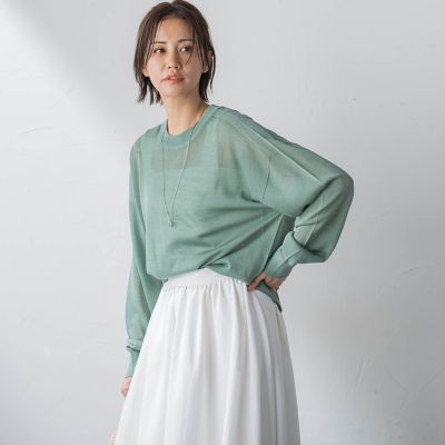 【ＷＥＢ＆一部店舗限定】シアーニットプルオーバー≪手洗い可能≫