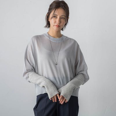 【ＷＥＢ＆一部店舗限定】シアーニットプルオーバー≪手洗い可能≫