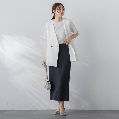 【ＷＥＢ限定】【３サイズ】５分袖ニットＴシャツ≪洗濯機で洗える≫