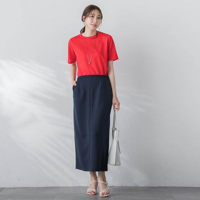 【ＷＥＢ限定】【３サイズ】５分袖ニットＴシャツ≪洗濯機で洗える≫