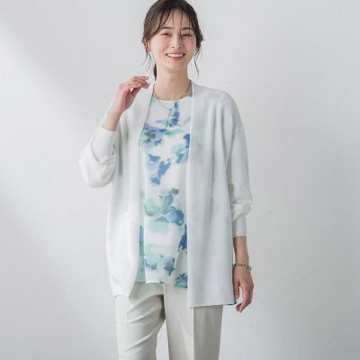 着流しシアーカーディガン≪手洗い可能≫