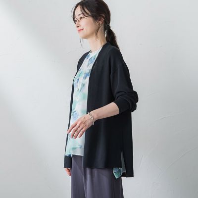 着流しシアーカーディガン≪手洗い可能≫