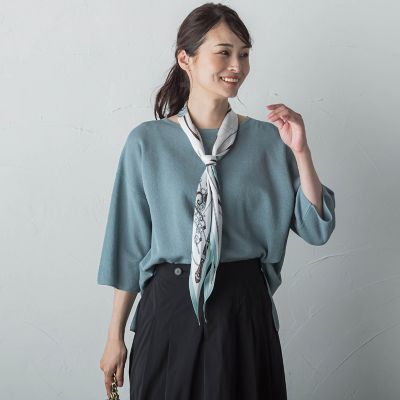 ラメ混ニットプルオーバー≪手洗い可能≫