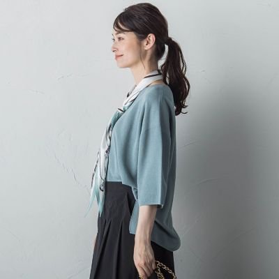 ラメ混ニットプルオーバー≪手洗い可能≫