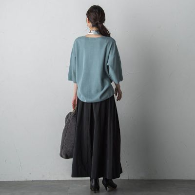 ラメ混ニットプルオーバー≪手洗い可能≫
