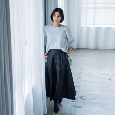 ラメ混ニットプルオーバー≪手洗い可能≫