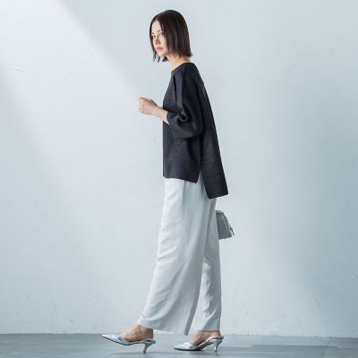 ラメ混ニットプルオーバー≪手洗い可能≫