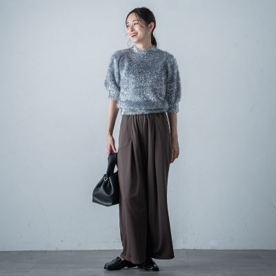 【ＷＥＢ＆一部店舗限定】メタリックフェザーニットプルオーバー