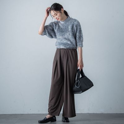 【ＷＥＢ＆一部店舗限定】メタリックフェザーニットプルオーバー