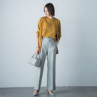 コットン混スムースベスト≪手洗い可能≫