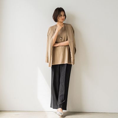 コットン混スムースベスト≪手洗い可能≫