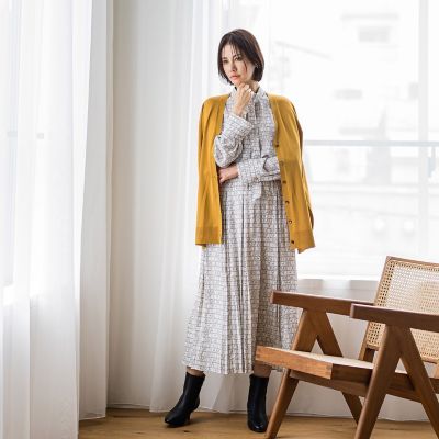 コットン混スムースロングカーディガン≪手洗い可能≫
