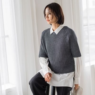 ＣＡＮＢＥＬラメＭＩＸニットプルオーバー≪手洗い可能≫
