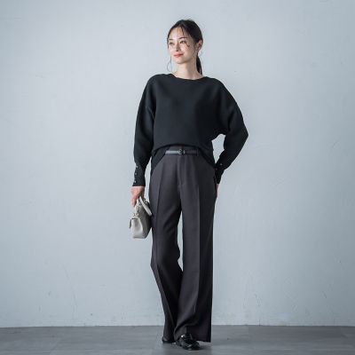 【ＷＥＢ限定】袖ボタンガーターニット≪手洗い可能≫