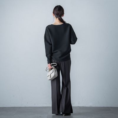 【ＷＥＢ限定】袖ボタンガーターニット≪手洗い可能≫