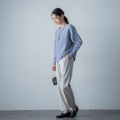 【ＷＥＢ限定】袖ボタンガーターニット≪手洗い可能≫