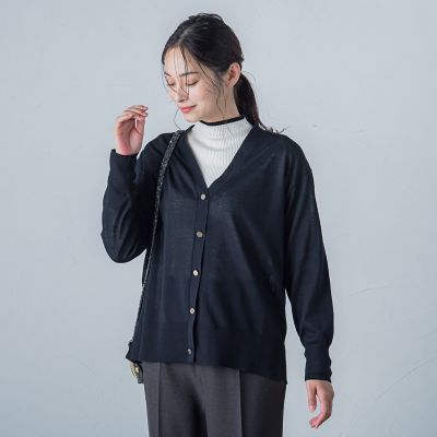 【ＷＥＢ限定】メタルボタンニットカーディガン≪手洗い可能≫