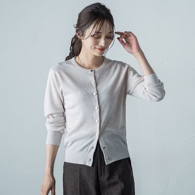LAUTREAMONT (Women)/ロートレアモン Ｂｒｉｓｂａｎｅ丸首カーディガン≪手洗い可能≫