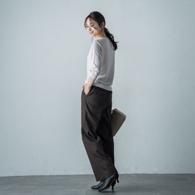 Ｂｒｉｓｂａｎｅ丸首カーディガン≪手洗い可能≫