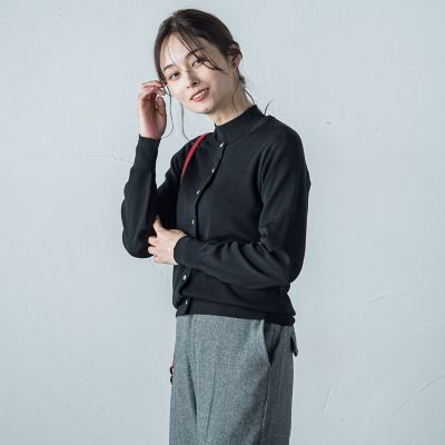 Ｂｒｉｓｂａｎｅ丸首カーディガン≪手洗い可能≫