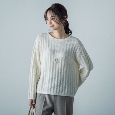 ネップツィードプルオーバー≪手洗い可能≫