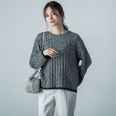 ネップツィードプルオーバー≪手洗い可能≫