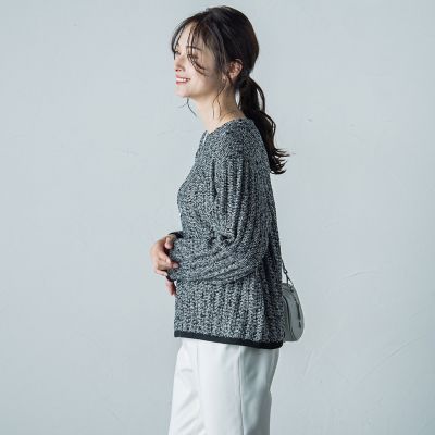 ネップツィードプルオーバー≪手洗い可能≫