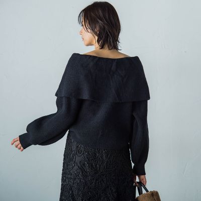 LAUTREAMONT / ロートレアモン 【WEB＆一部店舗限定】ビックケープニットプルオーバー WEB＆一部店舗限定】ビックケープニットプルオーバー | ロート