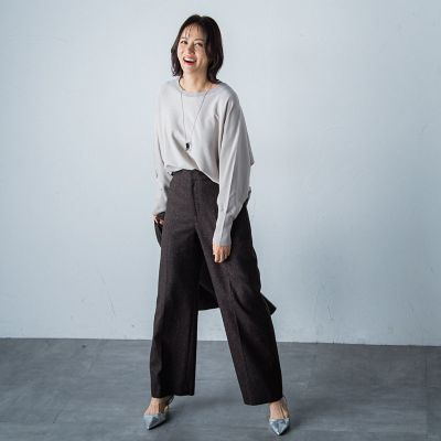 WEB限定】バックボタンドルマンニット≪3サイズ／洗える