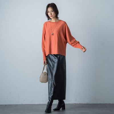✨希少✨L’Appartement サマーニット バックボタン 上品デザイン WEB限定】バックボタンドルマンニット≪3サイズ／洗える