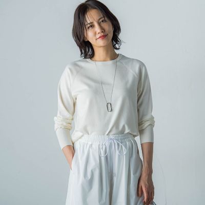 ＜LAUTREAMONT (Women)＞【ＷＥＢ限定】クルーネックニットプルオーバー≪手洗い可能≫