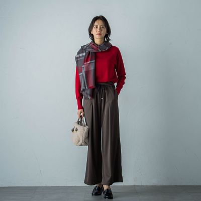 WEB限定】クルーネックニットプルオーバー≪手洗い可能