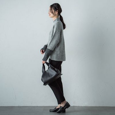 ブロッキングハイネックプルオーバー≪手洗い可能≫