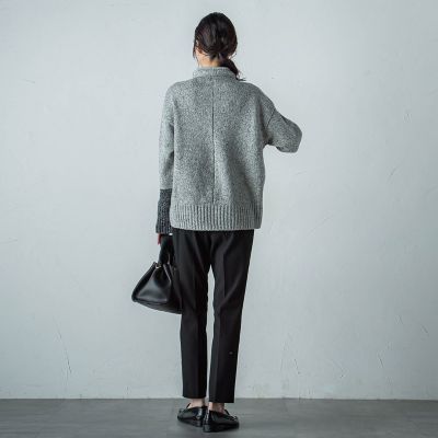 ブロッキングハイネックプルオーバー≪手洗い可能≫
