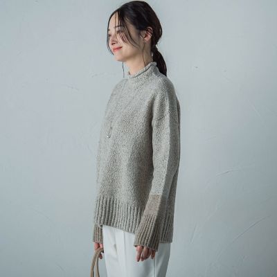 ブロッキングハイネックプルオーバー≪手洗い可能≫