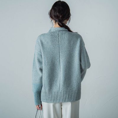 ブロッキングハイネックプルオーバー≪手洗い可能≫