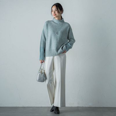 ブロッキングハイネックプルオーバー≪手洗い可能≫