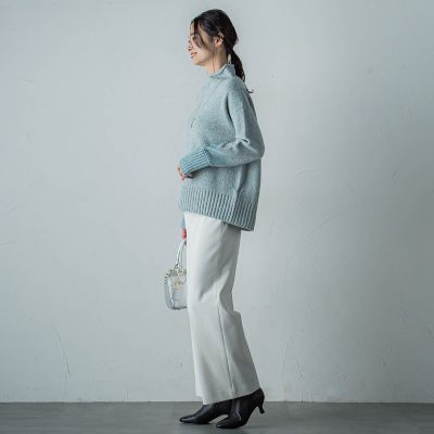 ブロッキングハイネックプルオーバー≪手洗い可能≫